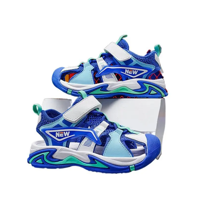 2026 New Youth Anti-Collision Beach Sports Sandals |       Breathable and non-slip, with Velcro closure, low-top round toe, suitable outdoor and daily casual wear