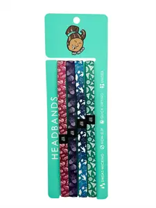 Sea Life Coastal Marine Set 4-Pack Non-Slip Thin Headbands