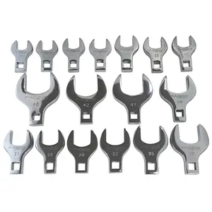 Platinum  0.5 in. Drive Metric Jumbo Crowfoot Wrench Set - 17 Piece