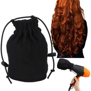 Hair Dryer Diffuser, Professional Cloth Hair Dryer Diffuser Fits Most Every Size Blow, Foldable Canvass Hair Blower Diffuser Cover for Curly & Wavy Hair Travel Blower Accessories