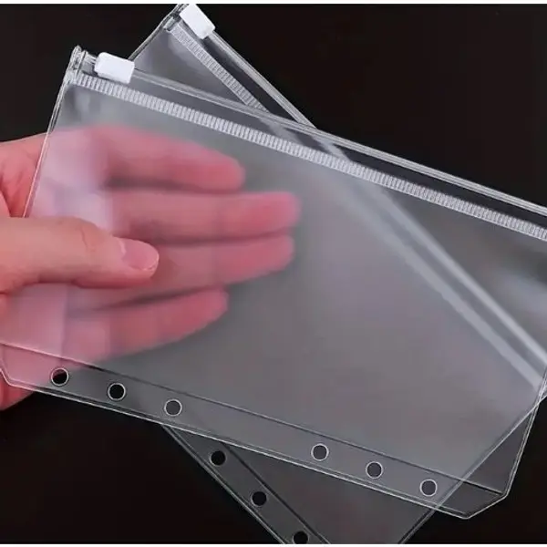 A5 Binder Zipper Pouches, 10 Pieces