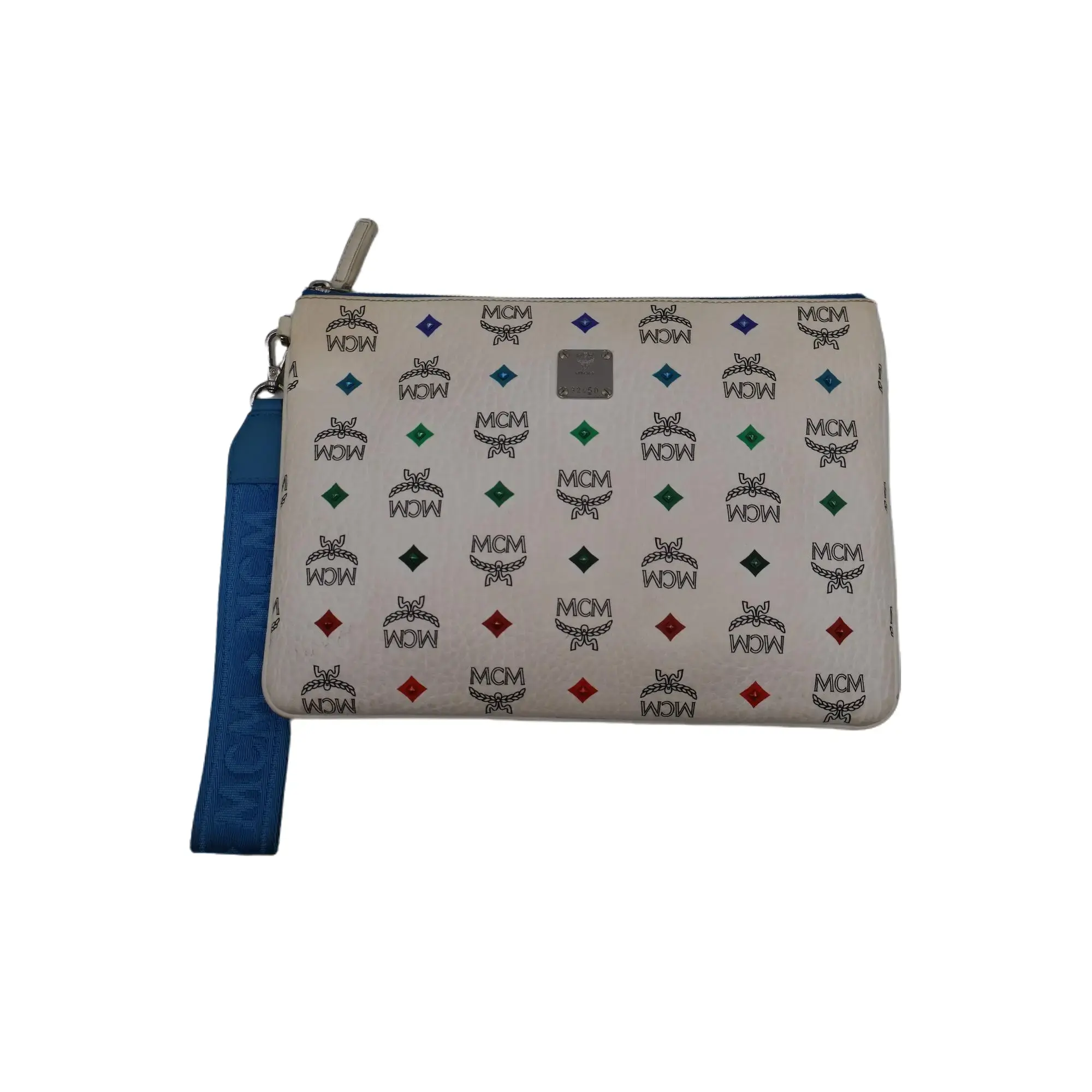 Pre-owned MCM coated canvas Clutches & Wristlets Visetos Clutch Bag (28261)