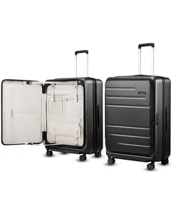 LUGGEX FLO5 24/28" Expandable Polycarbonate Hard Shell Suitcase | Lightweight, Scratch-Resistant, 360° Spinner Wheels | TSA Lock | Travel & Business Essential summervibes FX-Core fathersdaygift