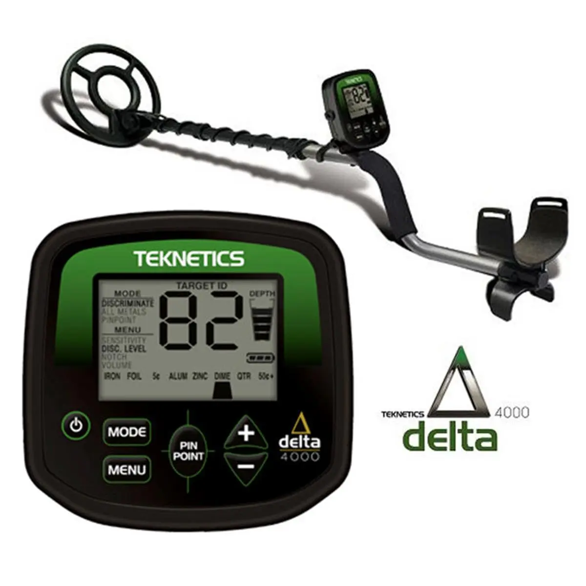 212 MAIN Teknetics Delta 4000 Handheld Metal Detector - Adjustable Arm, All-Metal Detection, Consistent ID Feature