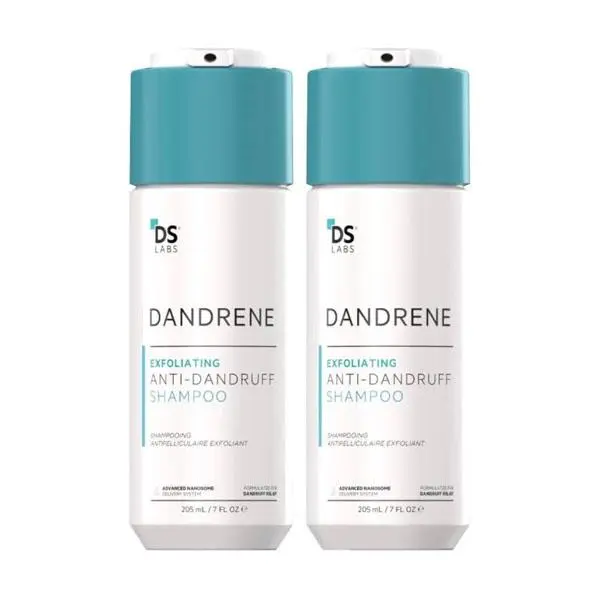 🔥 HOT SALE 51% OFF | ds labs Dandrene Dandruff Shampoo - for Flaky, Itchy Scalp, Exfoliating Shampoo for Dry Scalp, Seborrheic Dermatitis, Scalp Psoriasis, Color-Safe, Sulfate-Free, 205mL (Pack of 2)