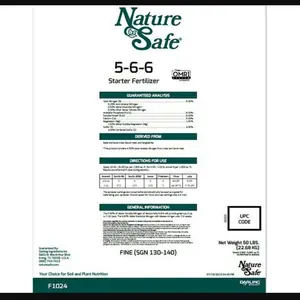 Nature Safe Starter Fertilizer 5-6-6-1.5 Mg-4S