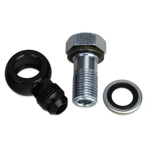 3MIRRORS Transmission Adapter Fittings -6AN Flare to 1/4" NPSM Compatible with 4L80E GM Transmission for Chevrolet GMC C1500/2500/3500 Silverado Sierra