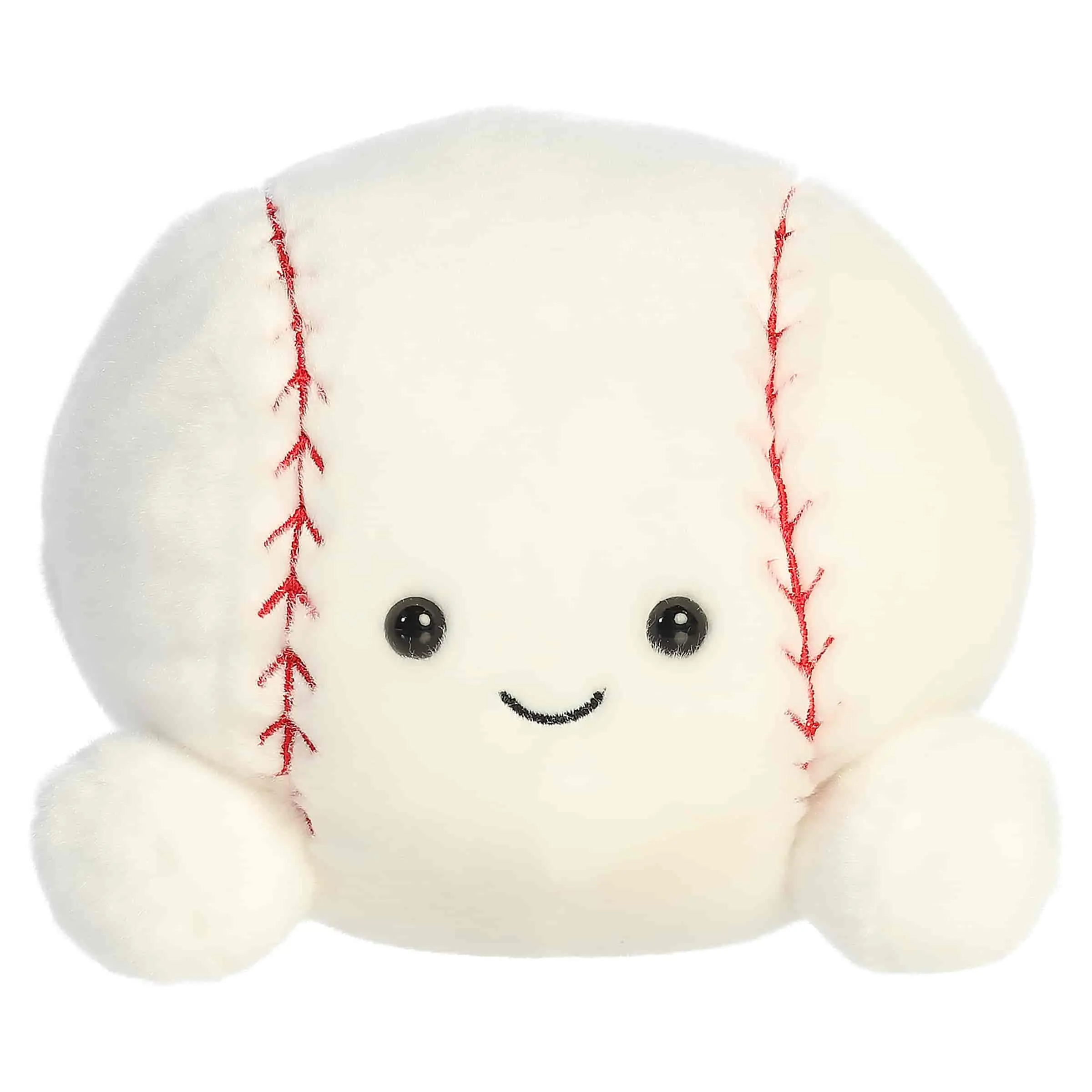 Aurora Adorable Palm Pals Party Sized Slugger Baseball Stuffed Animal - Fun Characters Now in Bigger Sizes - Perfect for Decorating Rooms and Birthday Gifts - White 7 Inches