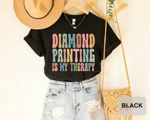 Diamond Painting T-Shirt, Art Painting Tee, Diamond Art Shirt, Painting Accessories Shirt