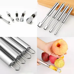 Set of 5 Stainless Steel Corers, Pitters And Seed Removers