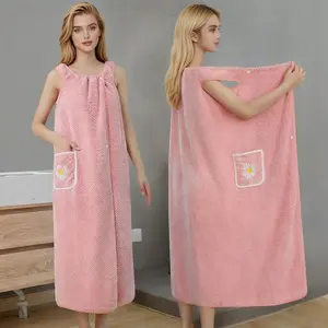 Household Bath Towel for Adult Women, Super Absorbent Quick Dry Bath Towel, Lint Free Soft Towel, Oversized Wrap-Around Bath Towel for Home Bathroom