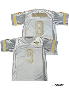 Men's Short Sleeve V-Neck Rugby Shirt with Letters and Numbers, Comfortable Top for Training and Matches, Stylish Sporty Wear for All Seasons, Sports Tops