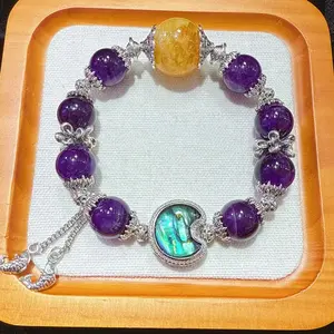 Natural amethyst bracelets DIY gifts Women's gifts Birthday gifts Charming bracelets