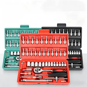 Premium Auto Repair Socket Tool Set Multi Size Bits Sockets for Car Bike Home DIY Use