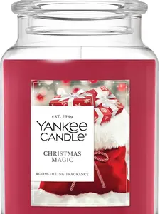 Yankee Candle Christmas Magic, Christmas Scented Candle, 22oz Large Jar with up to 150 Hour Burn Time, Giftable, Holidays