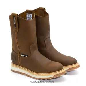 10" Soft toe pull on Laton Grasso double density sole leather work boot-SB2020 Closed