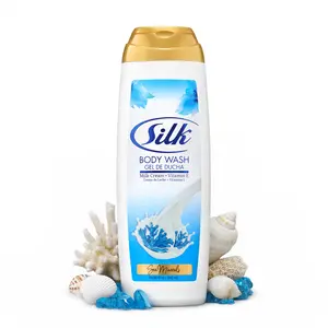 Silk Sea Minerals Body Wash 500ml – Milk Silk Formula for Skin Like Silk, Refreshing Mineral-Rich Body Care Shower Gel, Hydrating & Nourishing Daily Cleanser for Smooth, Soft & Healthy Skin – Gentle Moisturizing Body Wash for Women & Men