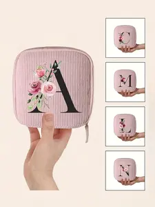 Corduroy Sanitary Napkin Storage Bag, Portable Menstrual Kit, Tampon Bag, Cosmetic Storage Bag, Travel Organization Pouch, Suitable for Daily Use, Back to School, Outings, Travel, Ideal Gift for Girlfriend, Mother, Friends