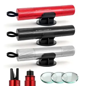 3Pcs Car Window Breaker Seatbelt Cutter, 2-in-1 Car Escape Tool, Window Breaker Glass Tool & Seatbelt Cutter, Essential Car Safety Hammer for Vehicle Emergencies design easy-to-use