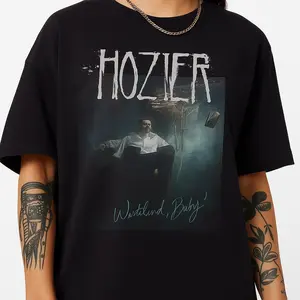 [SALE OFF UP TO 45%] Hozier Wasteland Baby T-Shirt, Bootleg Shirt, Folk Rock Music Album Cover Graphic Concert Fan Tee