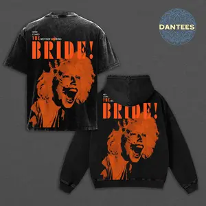 The Bride 2026 Movie Shirt, Here Comes The Motherfing Bride Vintage Graphic T-Shirt, Maggie Gyllenhaal Horror Film Merch, Gothic Punk Oversized Sweatshirt, Aesthetic Streetwear Hoodie for Men Women*