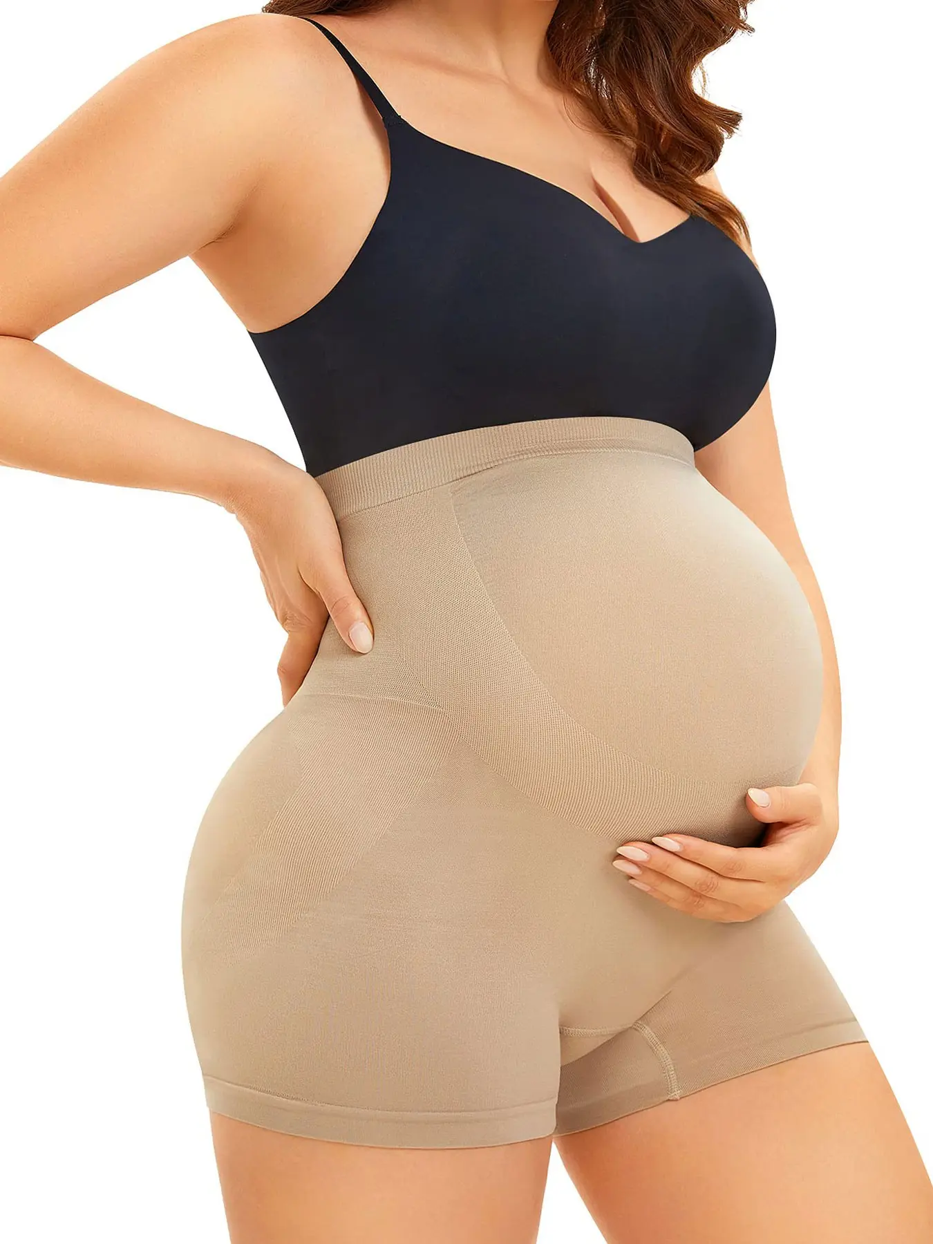 Women's Seamless High Elastic Breathable Maternity Pants Medium Support Briefs, Maternity Panties, Maternity Undies, Prenatal Underwear, Breathable Maternity Panty, Comfortable Pregnancy Underwear for Daily Wear