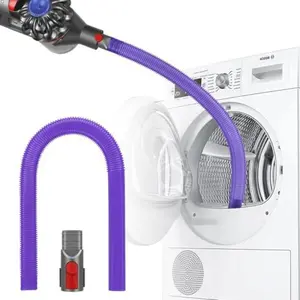 Dryer Vent Cleaner Kit for Dyson V15 V15s V12 V11 V10 V8 V7 Gen5 Vacuum - 34" Flexible Crevice Tool, Cleaning Hose Attachment Prevents Dryer Fires, Fits Tight Crevices for Car Detailing, Corners, Gaps