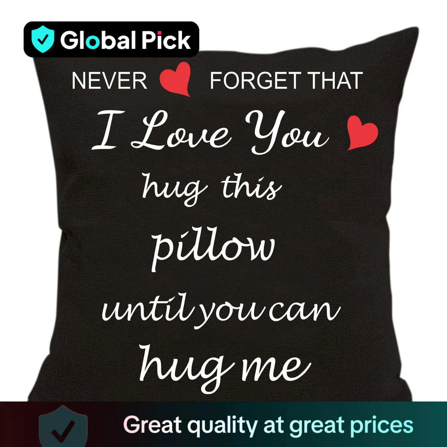 Letter Pattern Cushion Cover, 1 Count Square Throw Pillow Cover without Filler, Creative Decorative Cushion, Home Essentials, Household Decoration Sup