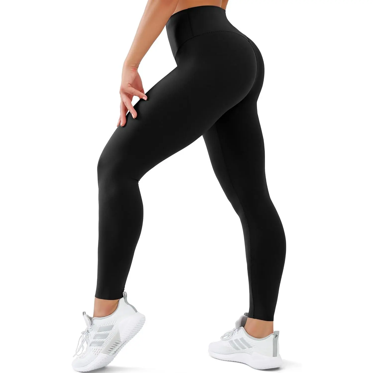 Women's Buttery Soft Capri Leggings, High Waist Compression Gym Sportswear Bottoms with Tummy Control for Yoga & Running, Gym Outfits, Sporty Chic, Polyester Blend, Gentle Stretch, Compression Wear, Snug Fit