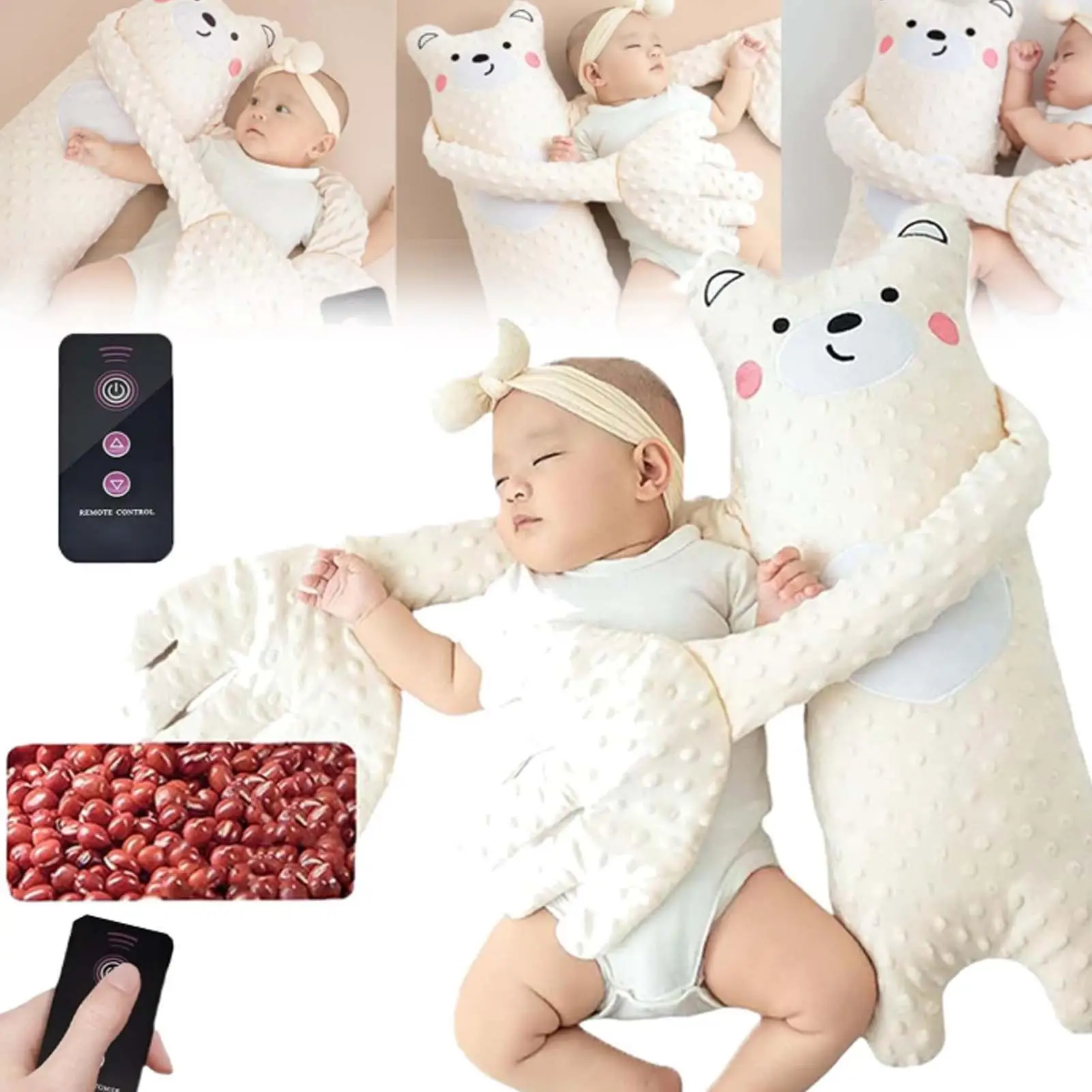 1pcs Baby Pat Pillow, Baby Patting Sleeping Pillow, Baby Snuggle Pat Pillow, Patting Sleep Soother for Toddlers Mat