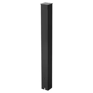 VEVOR Mailbox Post, 43 x 4 x 4 Inches, Steel In-Ground Mounting Mail Box Stand with Powder Coating Surface, Heavy Duty Metal Post Sleeve Kit for Outside Curbside Residential Use, Easy Install, Black