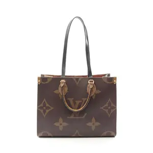 Pre-owned Louis Vuitton Canvas Tote Bags OnTheGo MM Monogram Giant Reverse Coated Tote Bag