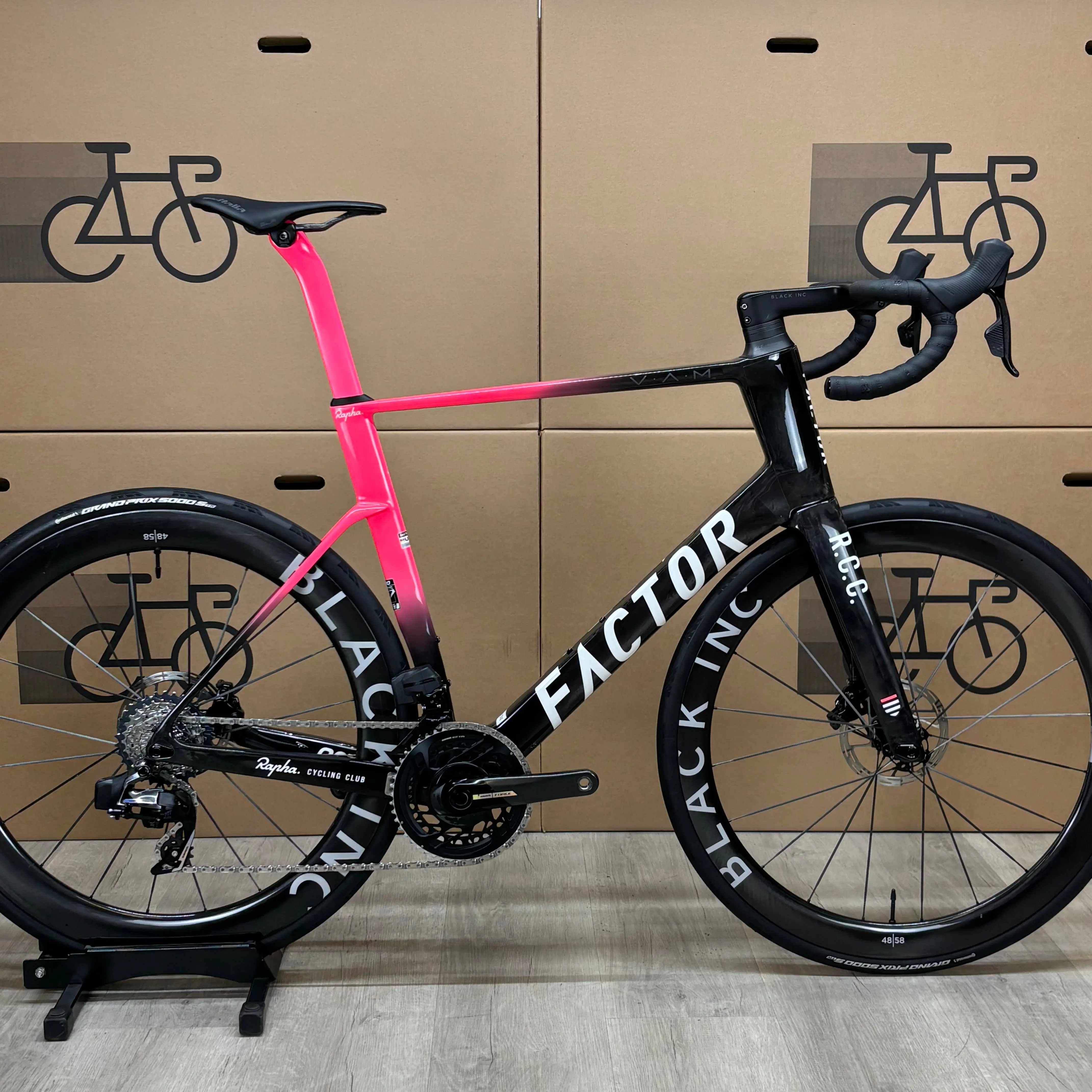 Used Factor OSTRO VAM V2, RCC Rapha Clubhouse Edition, SRAM Force AXS-2025, 58cm