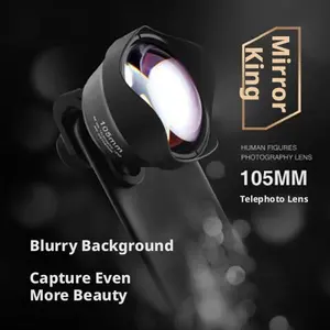 IBOOLO HD High-Resolution Telephoto 105mm Portrait Lens for Mobile Phones and DSLRs