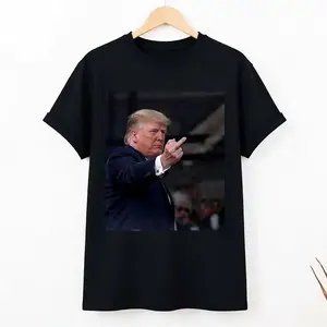 Trump Heckler Reaction TikTok Shop Deals Funny Graphic Tee 100% Cotton Casual Streetwear T-Shirt