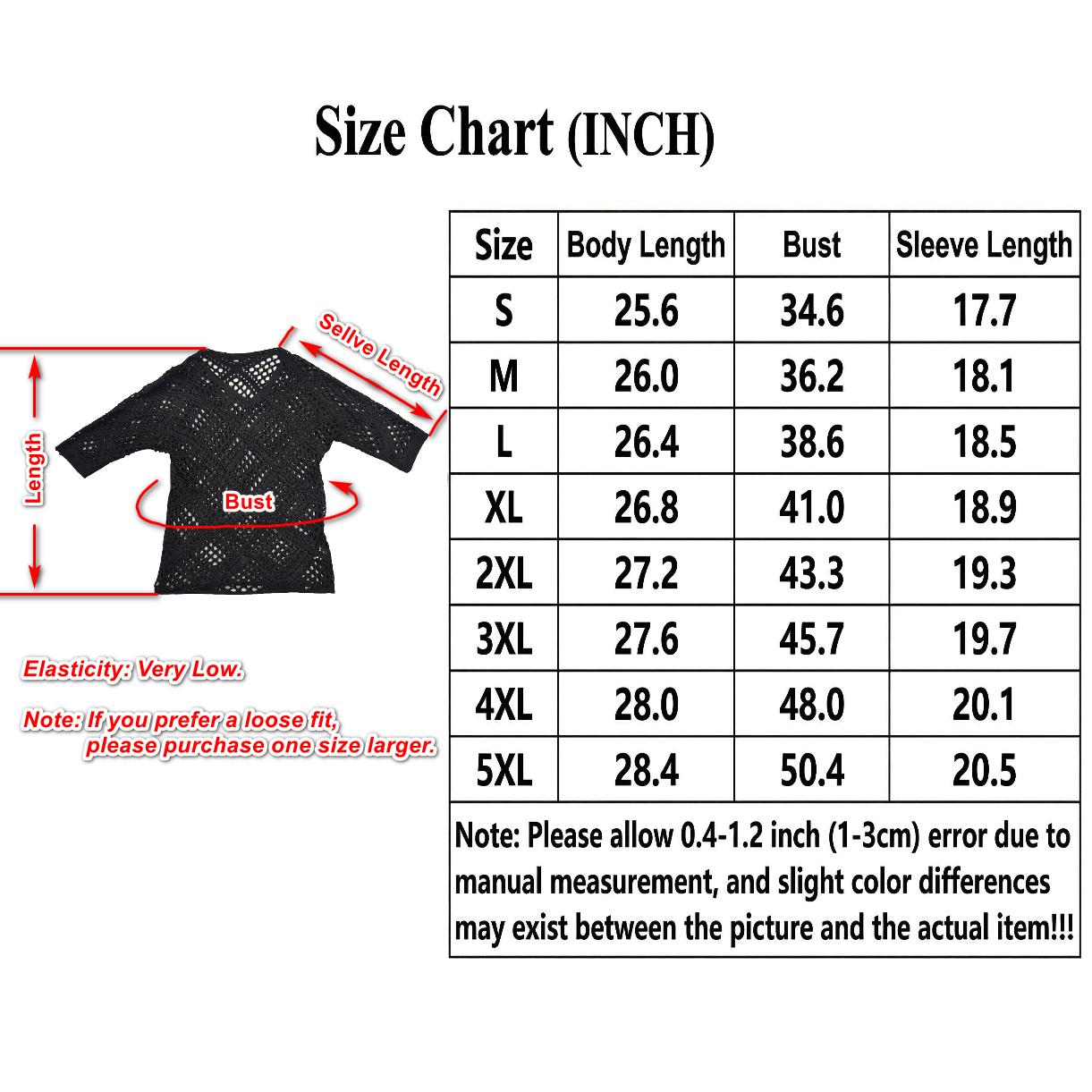 Women's V Neck Crochet Sweater Boho Hollow Out Knit Pullover Batwing Sleeve Lightweight Cover Up Top - Mother's Day Gift