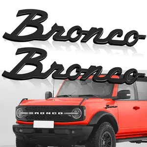 Fender Side Emblem for Bronco 2021, 3D Lettering Car Decal with 3-M Adhesive Tape, Truck Letter Accessory, Easy Installation