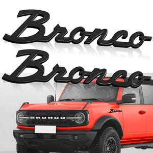 Fender Side Emblem for Bronco 2021, 3D Lettering Car Decal with 3-M Adhesive Tape, Truck Letter Accessory, Easy Installation