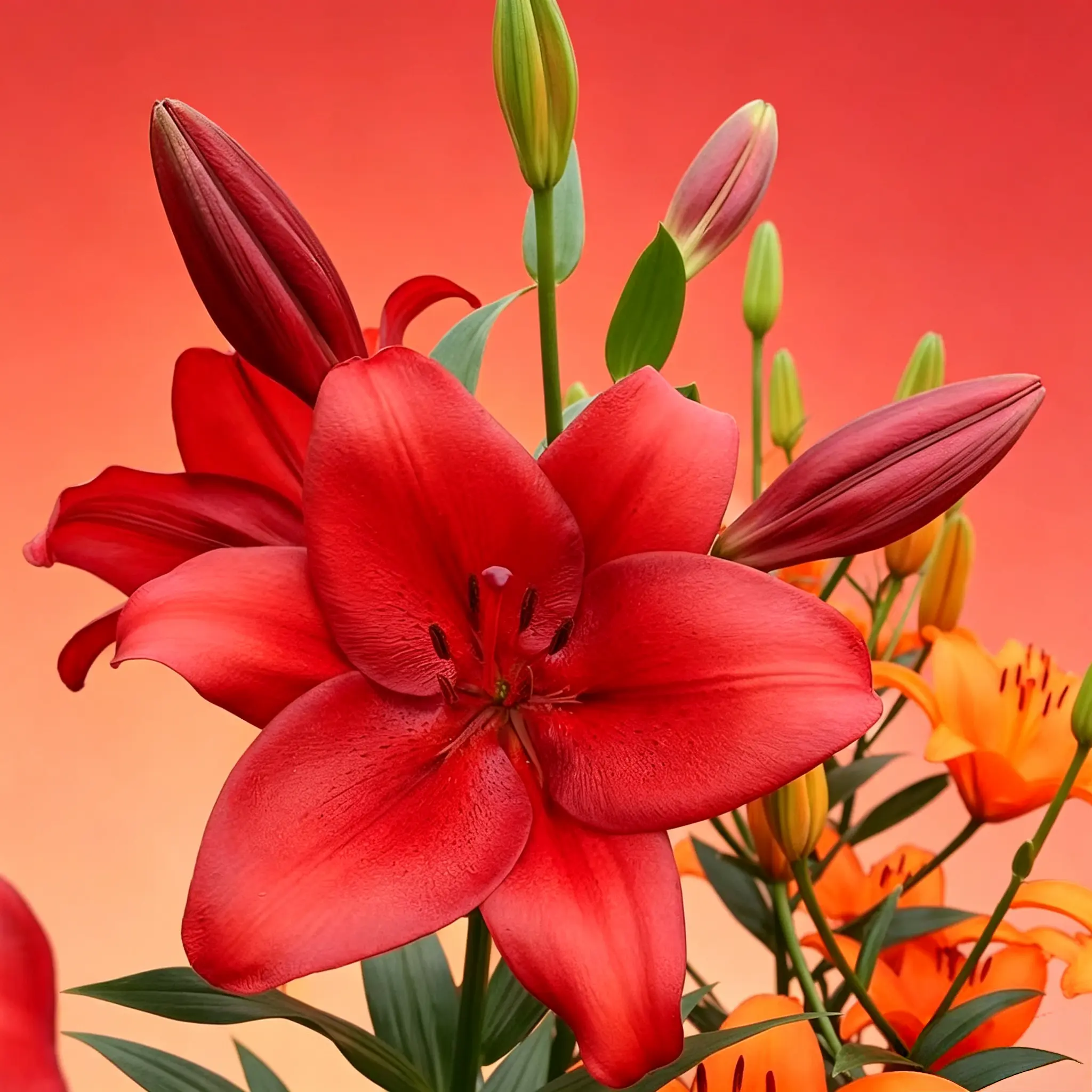 Fragrant Oriental Lily Bulbs - Hardy Summer-Blooming Perennial Flower Bulbs for Full Sun Outdoor Garden, Pot Planting