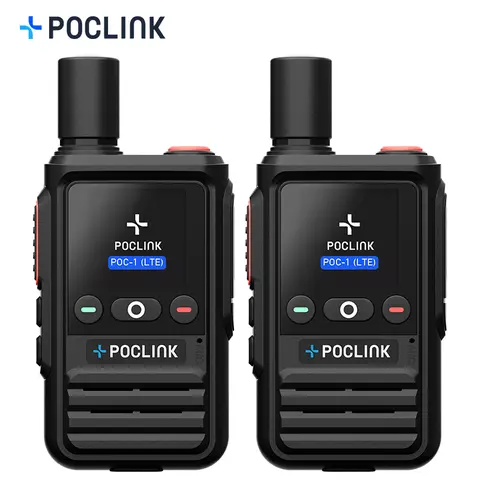 Poclink POC-1 Lite 4G Walkie Talkie - Lifetime Free Subscription Unlimited Range Global POC Radio with Bluetooth & APP, 3000mAh Long Battery Life, Rugged IPX4 Waterproof, SIM Included for Hiking & Team Work Durable Remote #SummerWins #DealsForYouDays