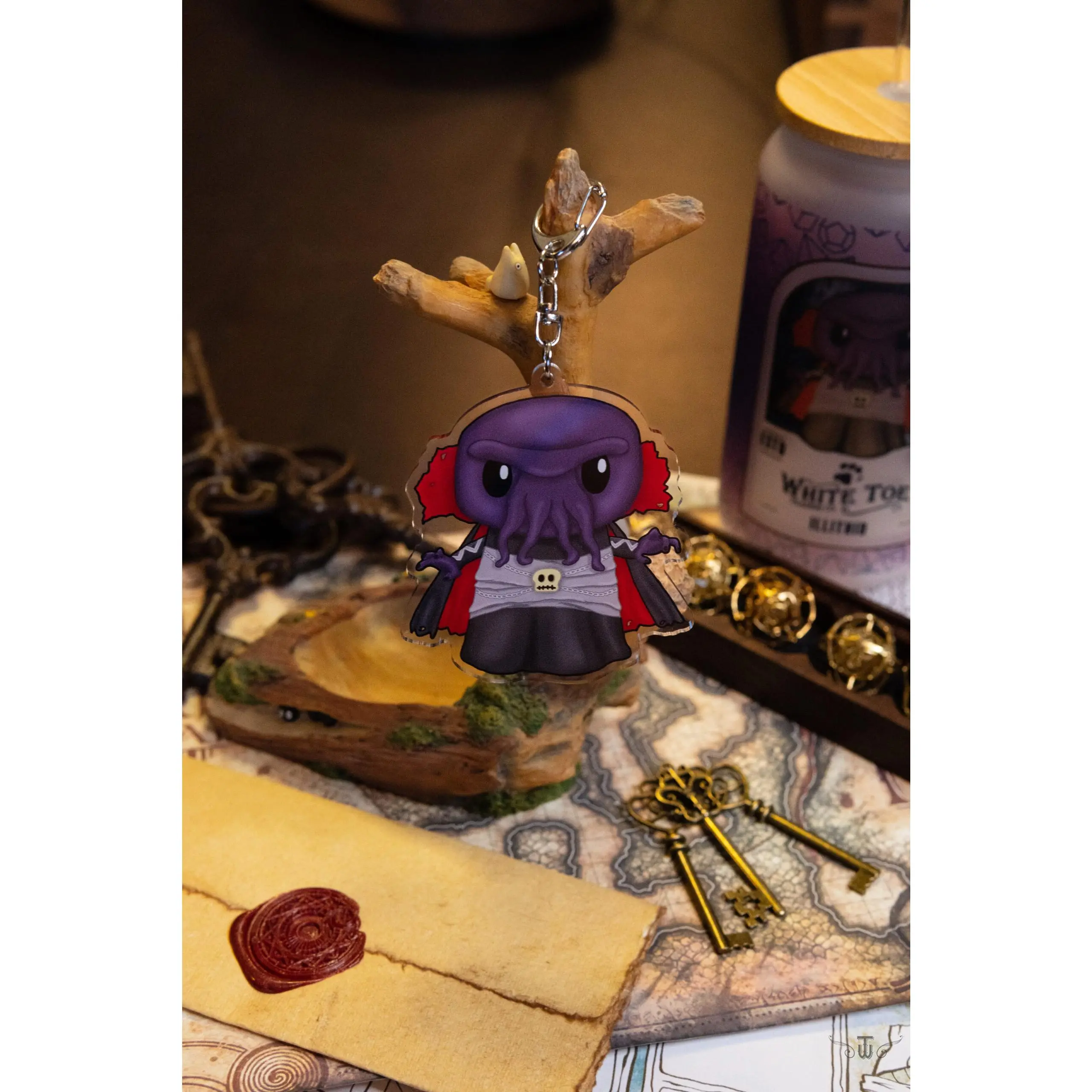 Dungeons & Dragons Acrylic Keychain - Illithid / Mind Flayer