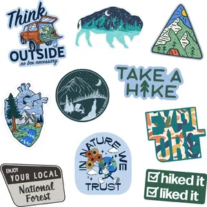 Nature Sticker Extra Large Stickers for Adults Funny Adhesives with Memes Funny Stickers with Colorful Graphic Decals Sarcastic  Funny Camping  Multi