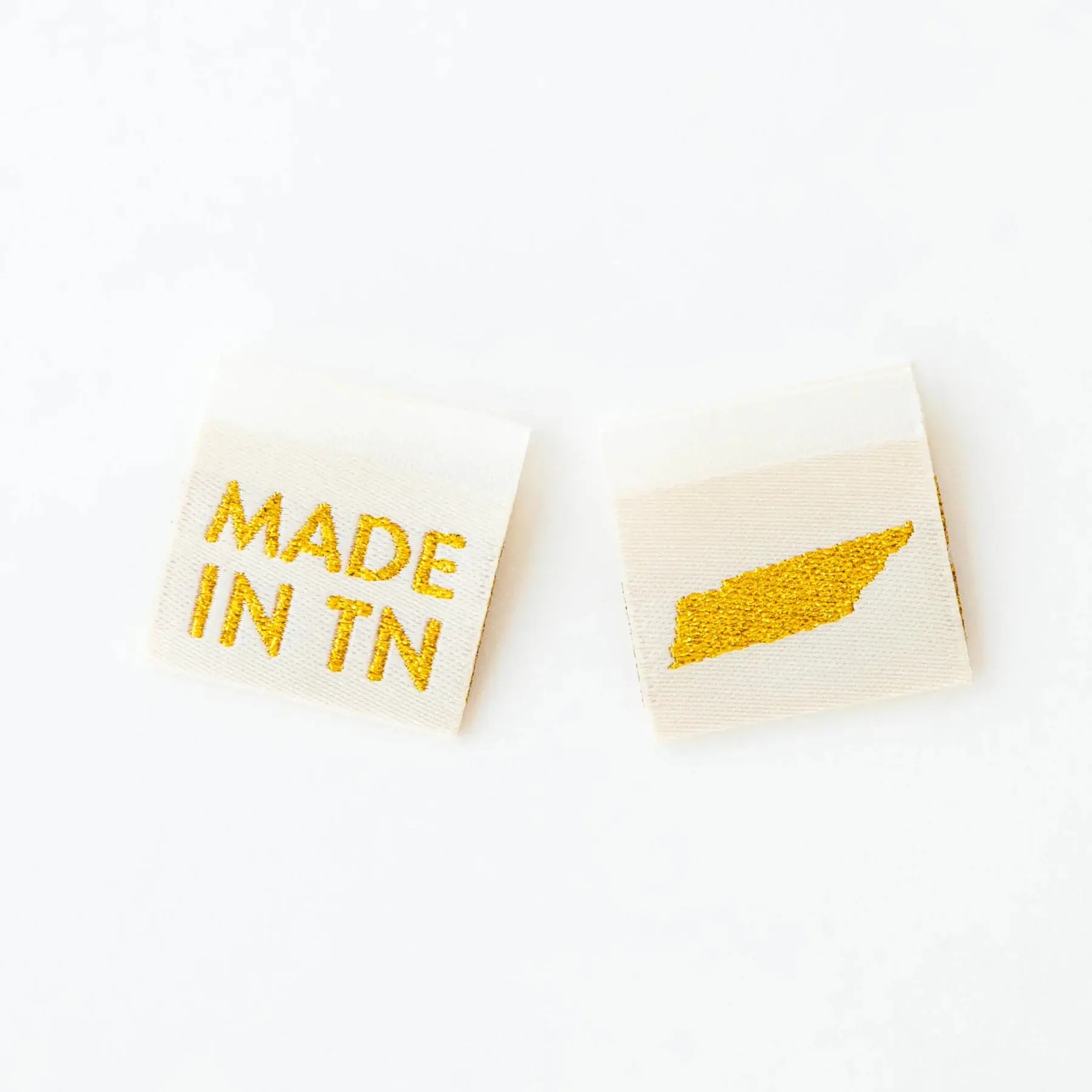 Made in Tennessee Gold Woven Labels
