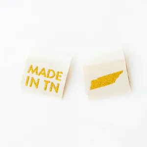Made in Tennessee Gold Woven Labels