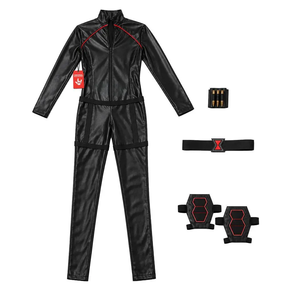 Morph Women's Assassin Spy Costume Adult Halloween Cosplay Stealth Agent Bodysuit, Form-Fitting 4-Way Stretch Full-Body Catsuit for Themed Parties & Roleplay, Lightweight Breathable Tactical Outfit.