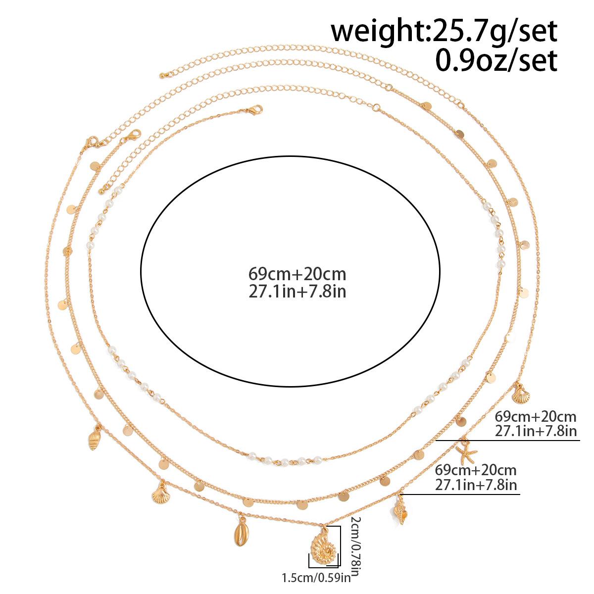 Sexy Pearl Thin Chain Shell Body