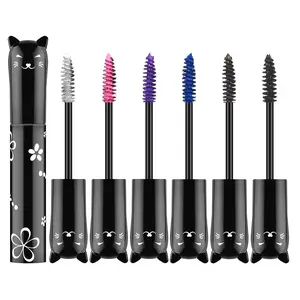 6 Colors Waterproof Long Lasting Thick Mascara Set - Rainbow Color - Cosmetic, Makeup