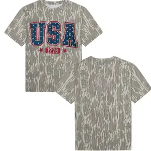 USA 1776 Camo Shirt, Camo Mossy Oak Tee For Men And Women, Camo Pattern Men's T-Shirt, Soft Breathable Cotton, Hunting Outdoor Shirt, Streetwear Outfit, Gift For Him Her