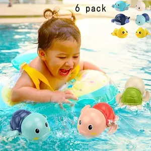 6-Piece Bath Toy Set for Kids Ages 1-3, Animal Float Windmill Bathtub Toys, Fun Water Play Interactive for Toddlers, Infants, and Preschoolers