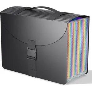 File Organizers with Handle,25 Pockets Accordion File Organizer,Portable Expanding File Folder for Receipt,Bill, A4/Letter Size Paper,Documents,a-z Tabs Included in Filing Folder Frosted